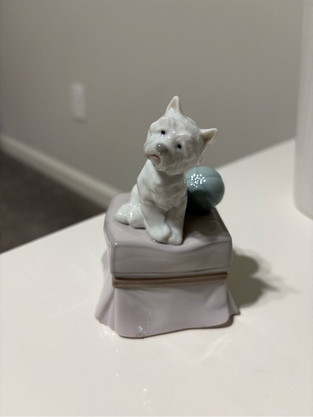 My Favorite Companion" Lladro Figurine #6985 - Puppy Dog With Ball